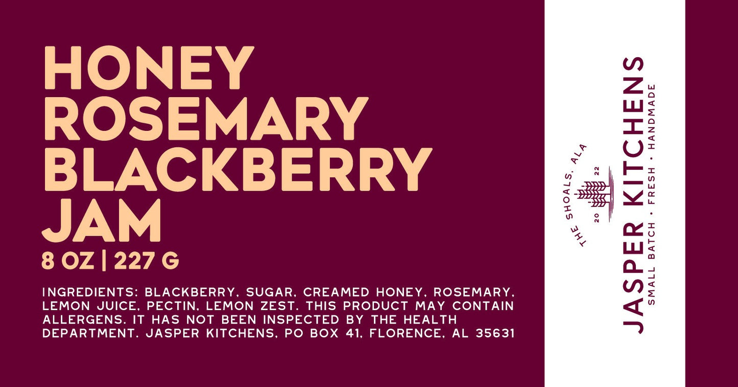 Honey Rosemary Blackberry Jam