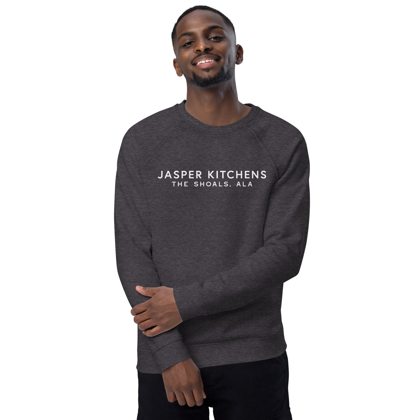 Jasper Kitchens Unisex Organic Raglan Sweatshirt