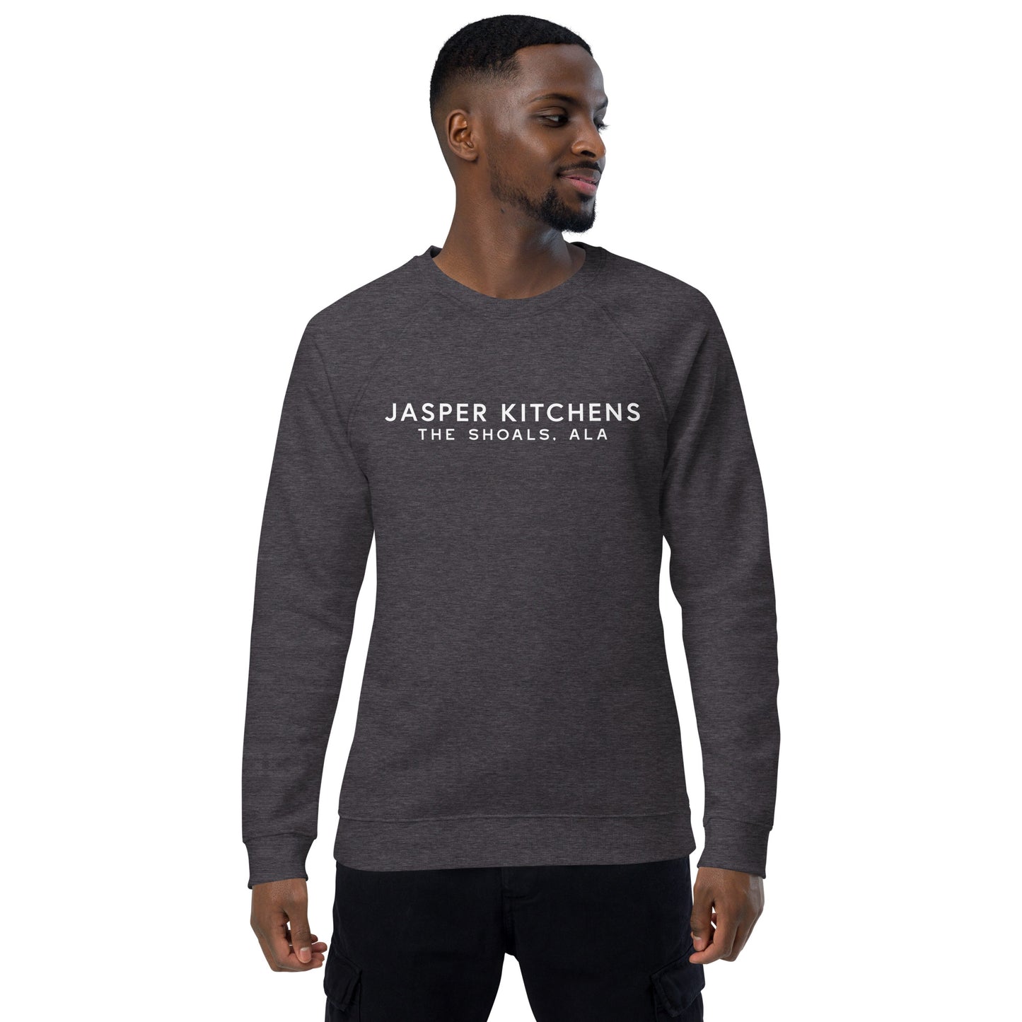 Jasper Kitchens Unisex Organic Raglan Sweatshirt